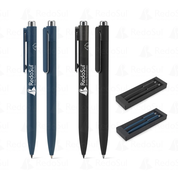 Conjunto de Canetas Personalizadas em alumínio reciclado Conjunto de Canetas Personalizadas em alumínio reciclado